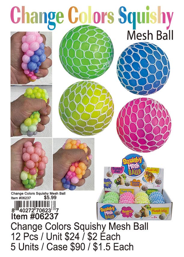 Change Colors Squishy Mesh Ball