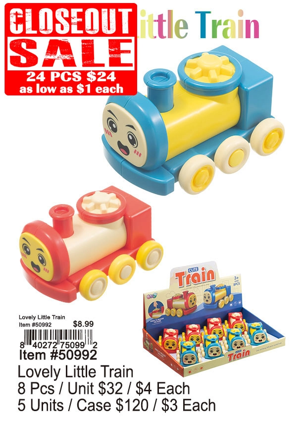 Lovely Little Train 24 Pcs. - Closeout