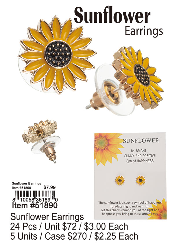 Sunflower Earrings