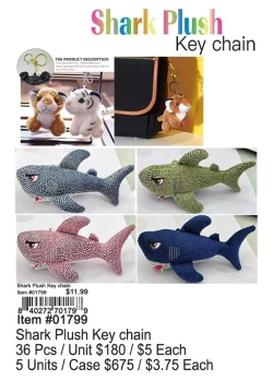 Shark Plush Keychain