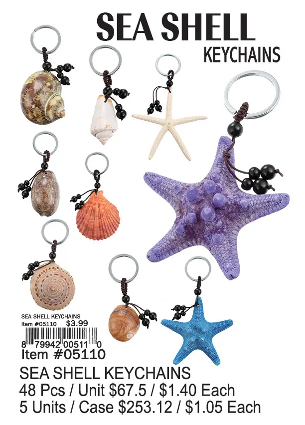 Sea Shell Keychains