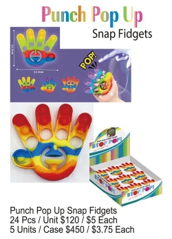 Punch Pop Up Snap Fidgets