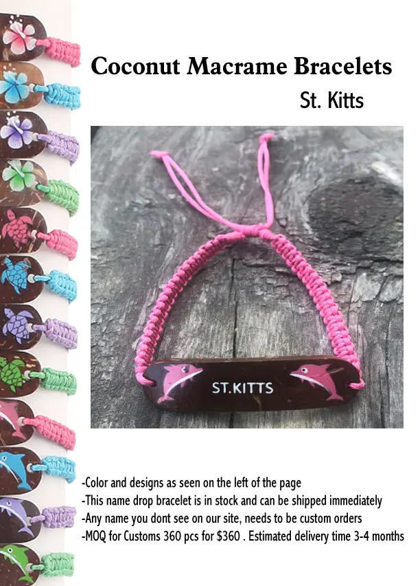 Coconut Macrame Bracelets -St Kitts