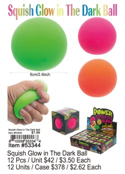 Squish Glow In The Dark Ball