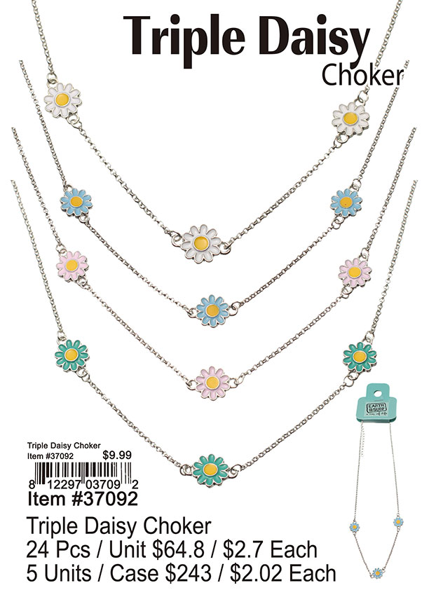 Triple Daisy Choker