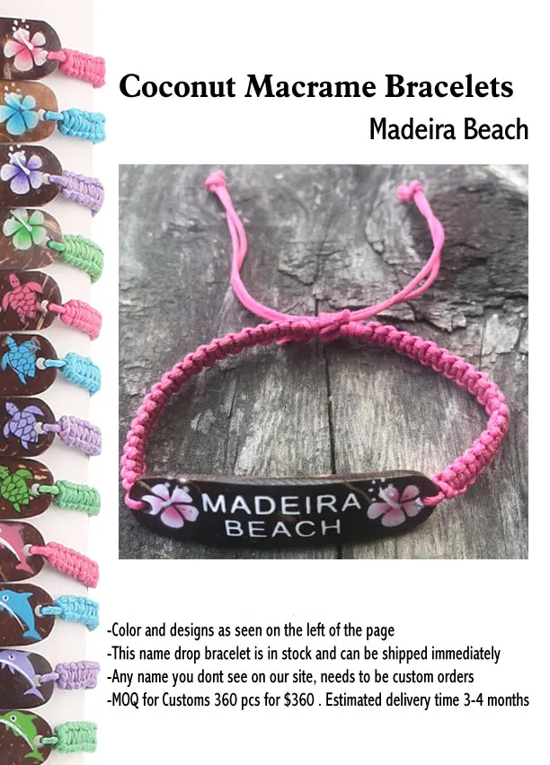 Coconut Macrame Bracelets -Madeira Beach