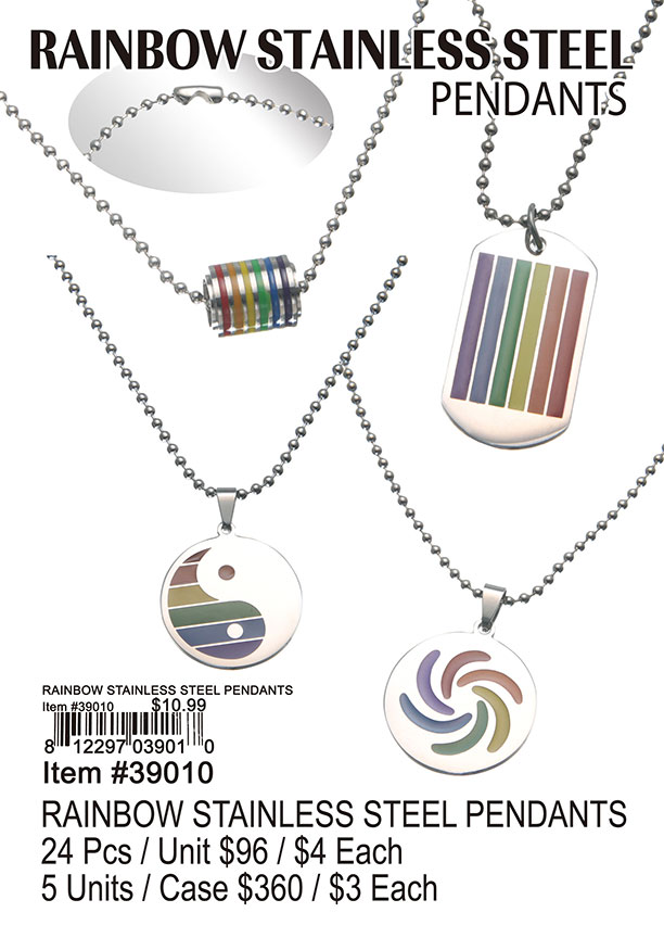 Rainbow Stainless Steel Pendants