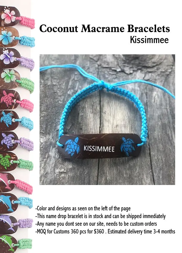 Coconut Macrame Bracelets - Kissimmee