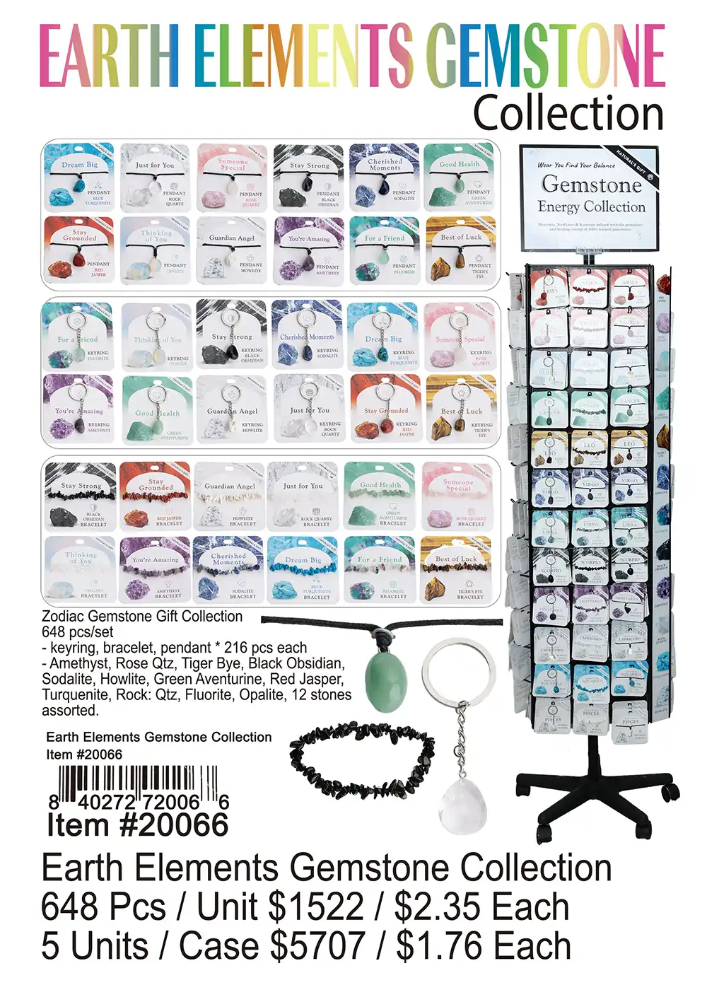 Earth Elements Gemstone Collection 648 Pcs.