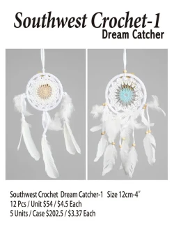 Southwest Crochet Dream Catcher-1