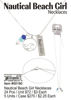 Nautical Beach Girl Necklaces