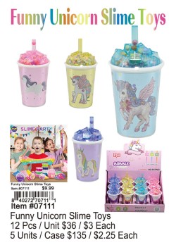 Funny Unicorn Slime Toys