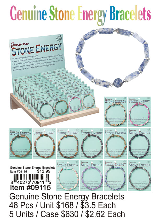 Genuine Stone Energy Bracelets