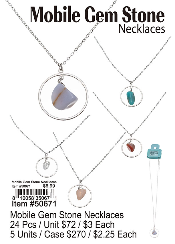 Mobile Gem Stone Necklaces