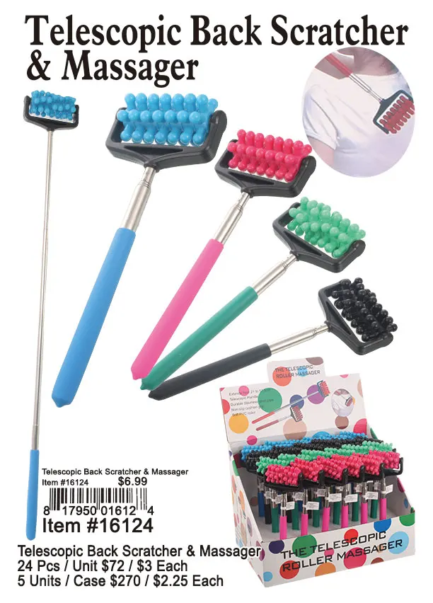 Telescopic Back Scratcher and Massager