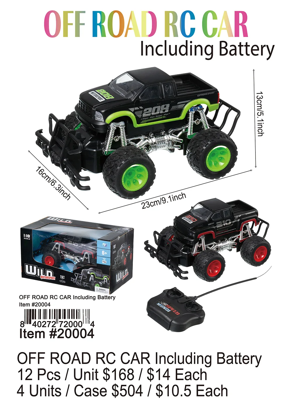 OFF Road RC Car 12 Pcs.