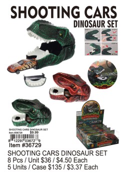 Shooting Cars Dinosaur Set