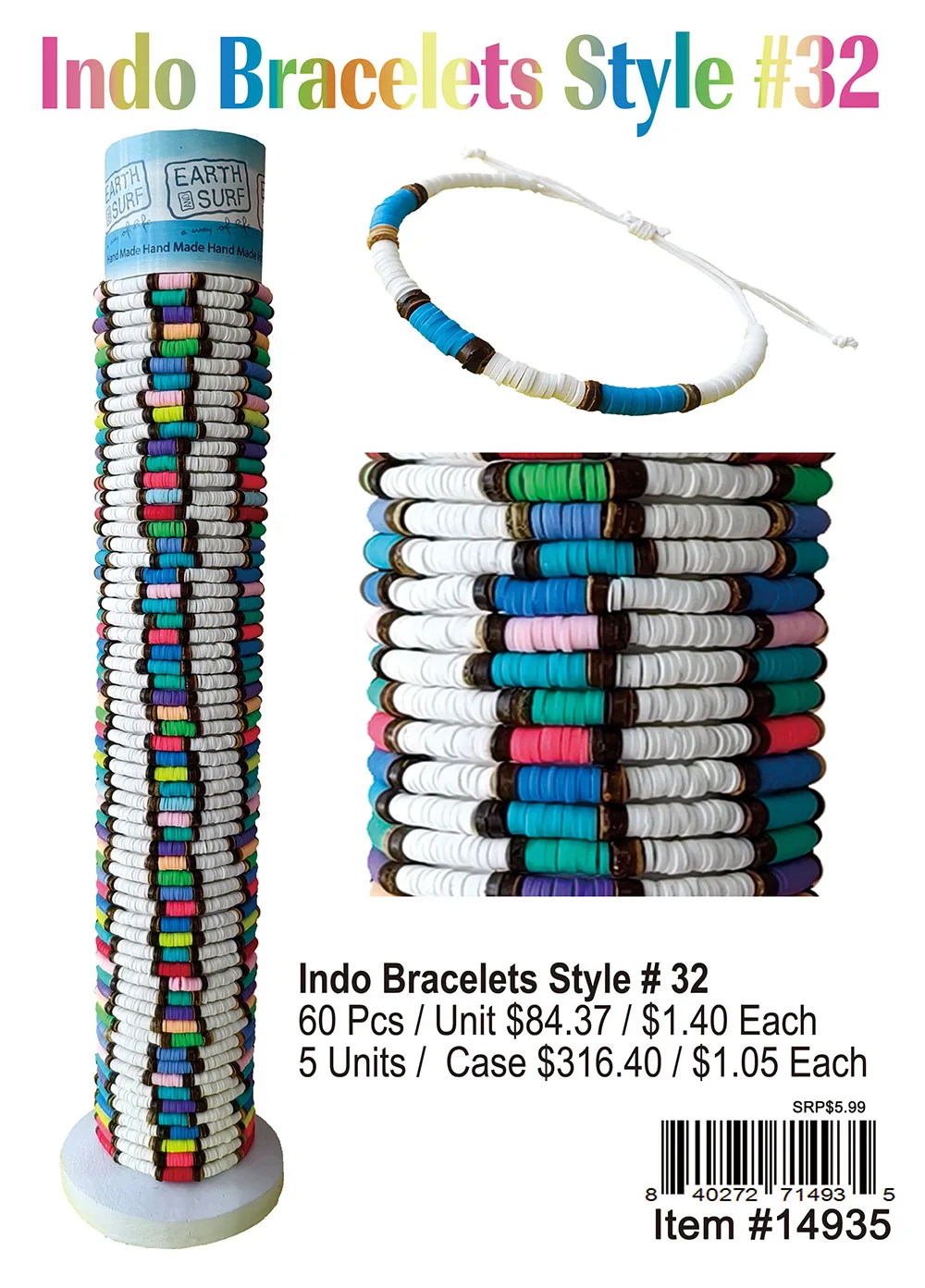 Indo Bracelets Style 32 60 Pcs.