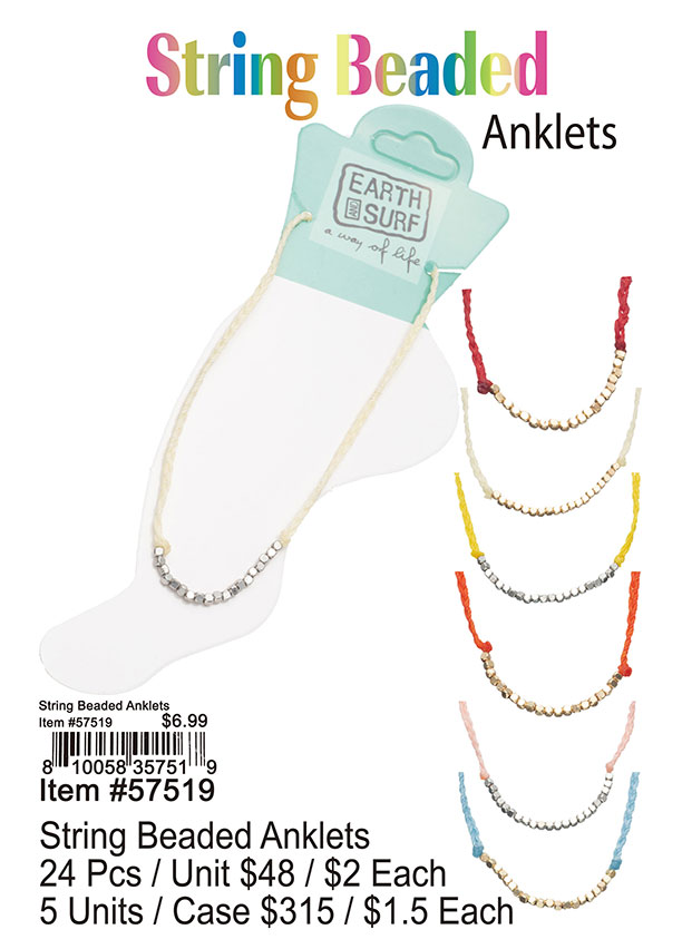 String Beaded Anklets