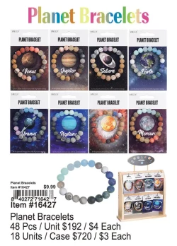 Planet Bracelets 48 Pcs