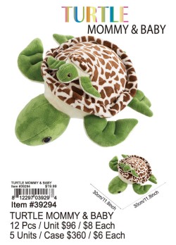 Turtle Mommy and Baby 12 Pcs.