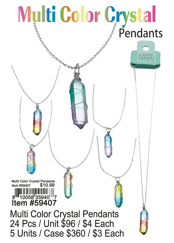 Multi Color Crystal Pendants