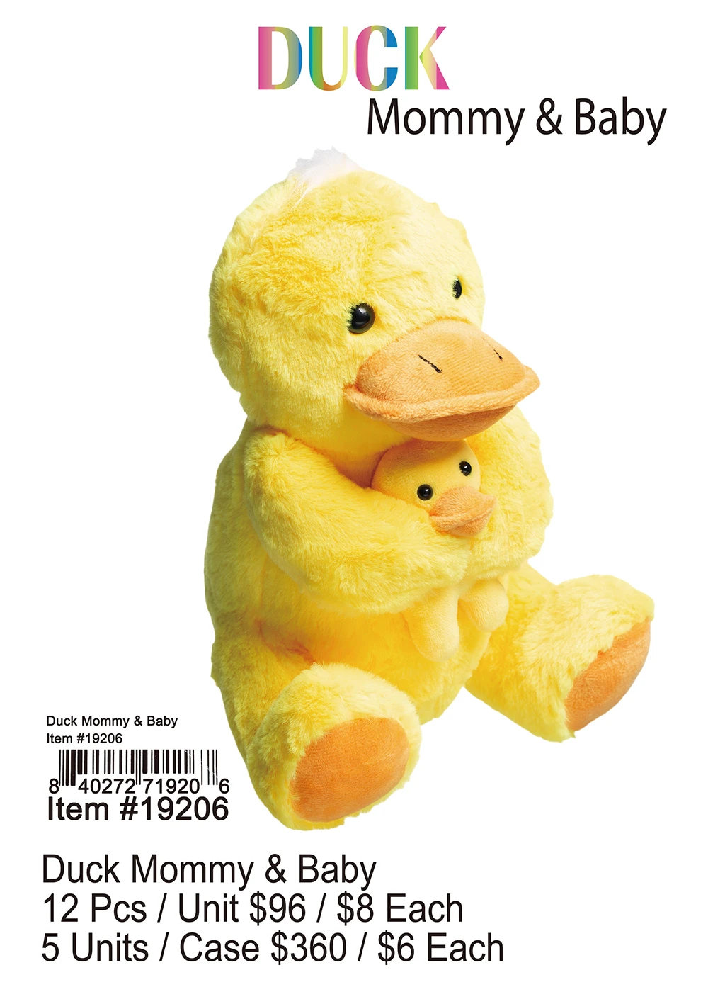 Duck Mommy and Baby 12 Pcs.