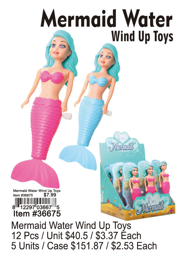 Mermaid Water Wind Up Toys 12 Pcs.