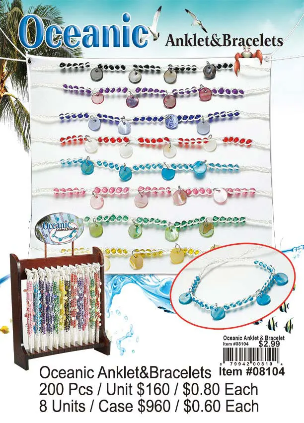 Oceanic Anklet and Bracelets