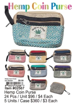 Hemp Coin Purse