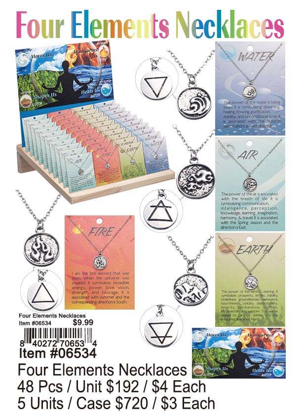 Four Elements Necklaces