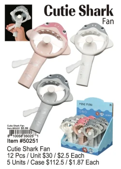 Cutie Shark Fan 12 Pcs.