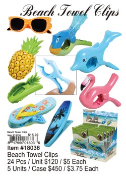 Beach Towel Clips 24 Pcs.