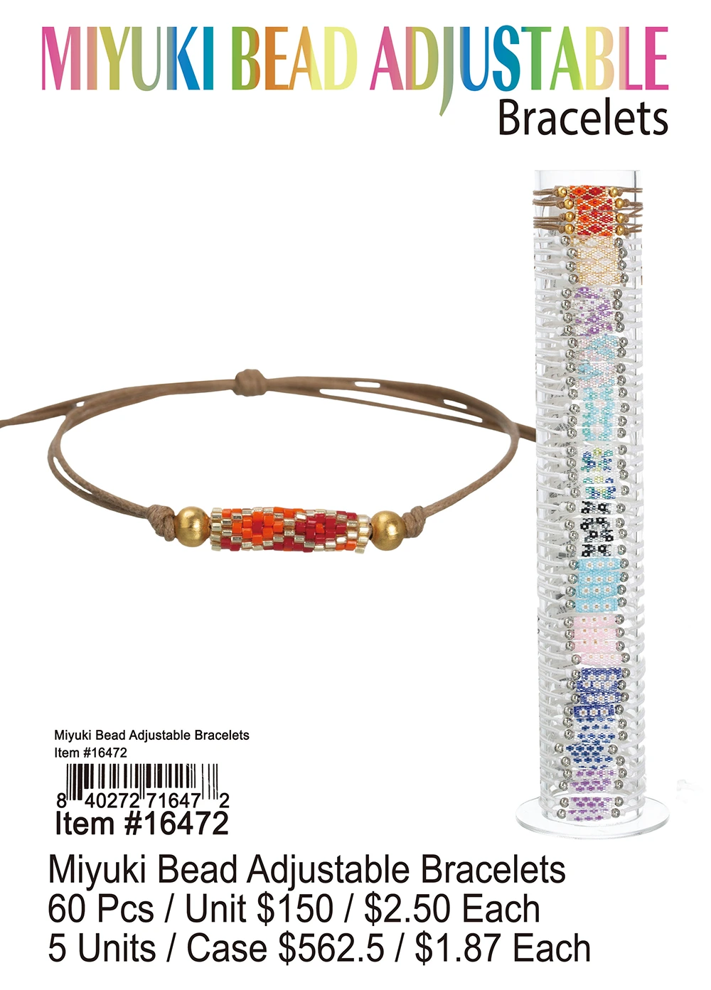 Miyuki Bead Adjustable Bracelets