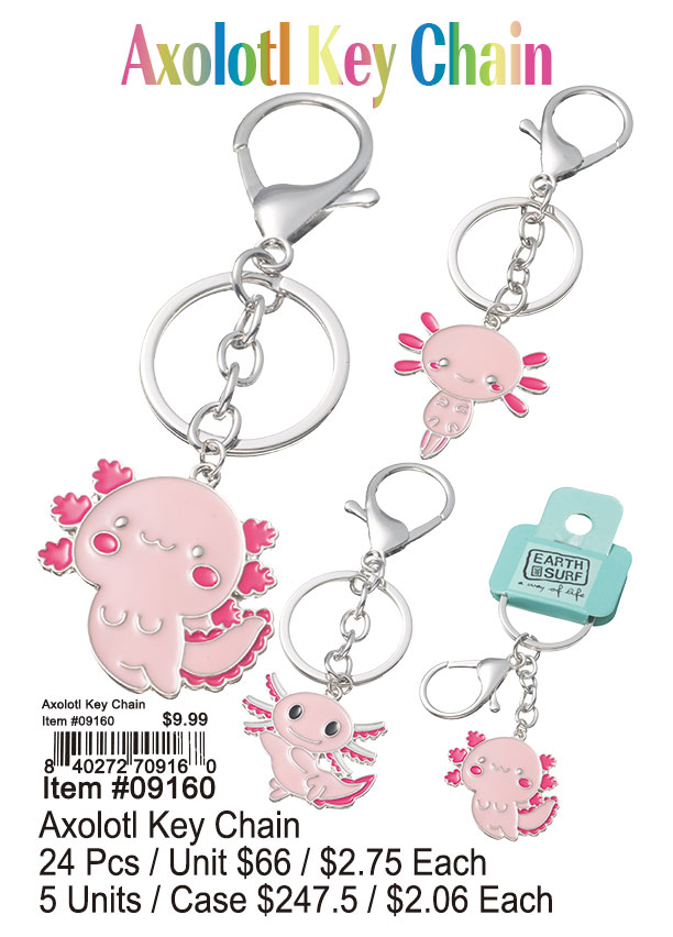 Axolotl Keychain