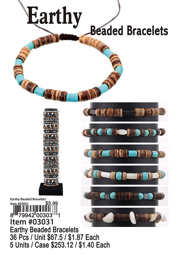 Earthy Beaded Bracelets