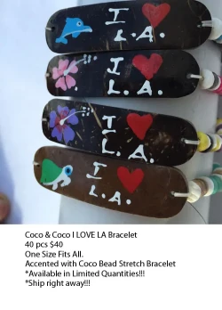 Coco and Coco I Love LA Bracelets