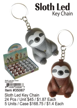 Cutie LED Keychain-Sloth