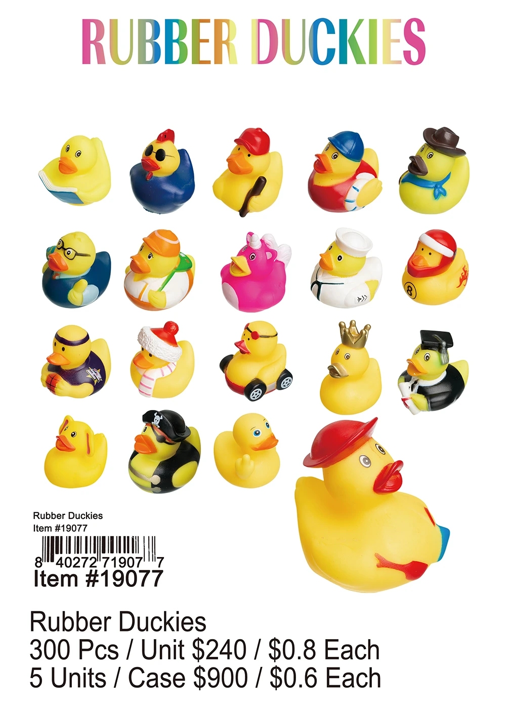 Rubber Duckies 300 Pcs.