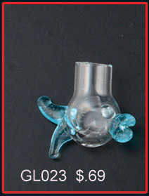 Glass Vials Color Fish (100s)