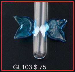 Glass Vials Butterfly (100s) Style 2