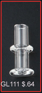 Glass Vials Bamboo (100s)