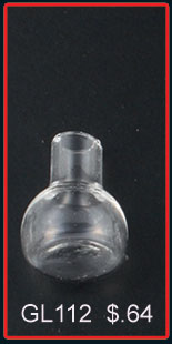 Glass Vials Flat Bulb (100s)