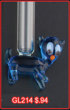 Glass Vials Kitty (100s)