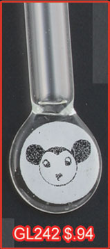 Glass Vials Mikey the Mouse (100s)