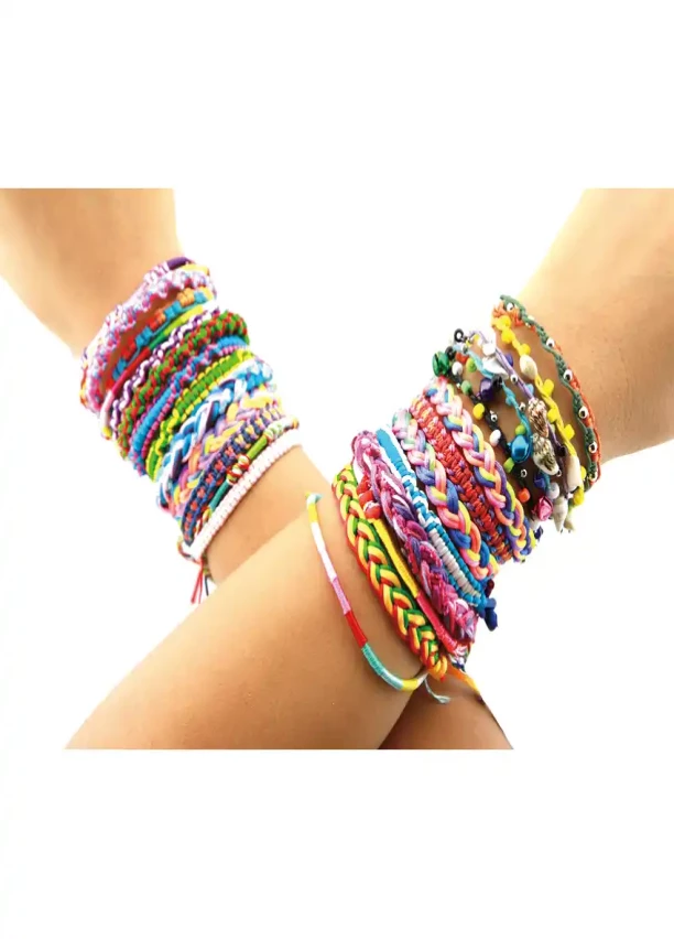 Bulk 1200 pcs Friendship Grande Bracelets with different colors and patterns