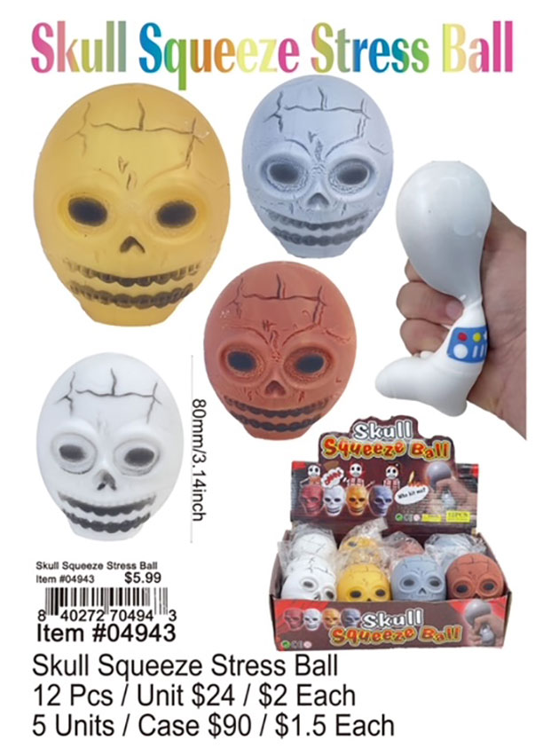 Skull Squeeze Stress Ball