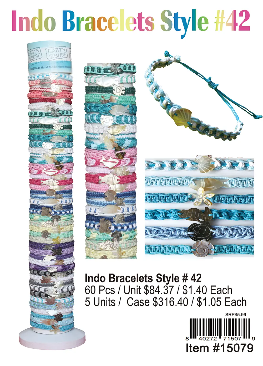 Indo Bracelets Style 42 - 60 Pcs.