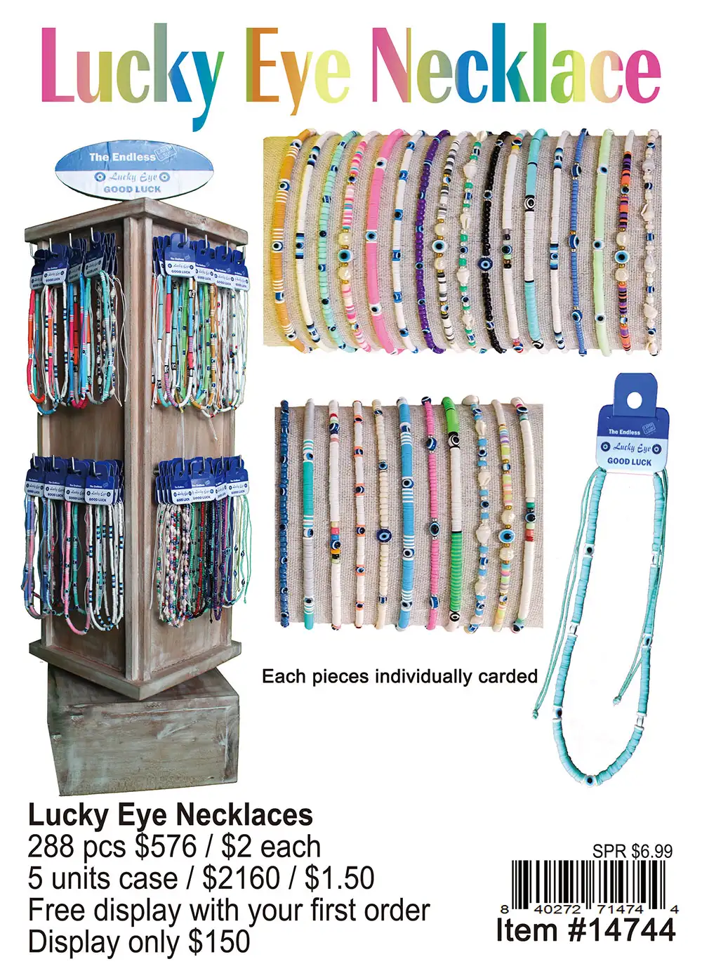 Lucky Eye Necklace 288 Pcs.