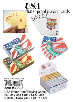 USA Water Proof Playing Cards